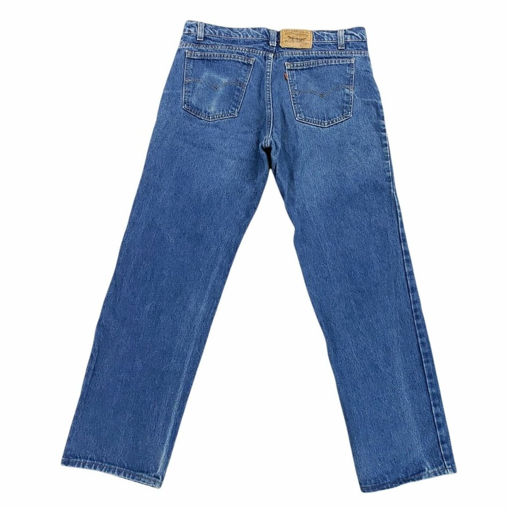 Vintage Levis 506 Orange Tab USA Made Blue Jeans Men's Measure 35x30 Tag 36x34